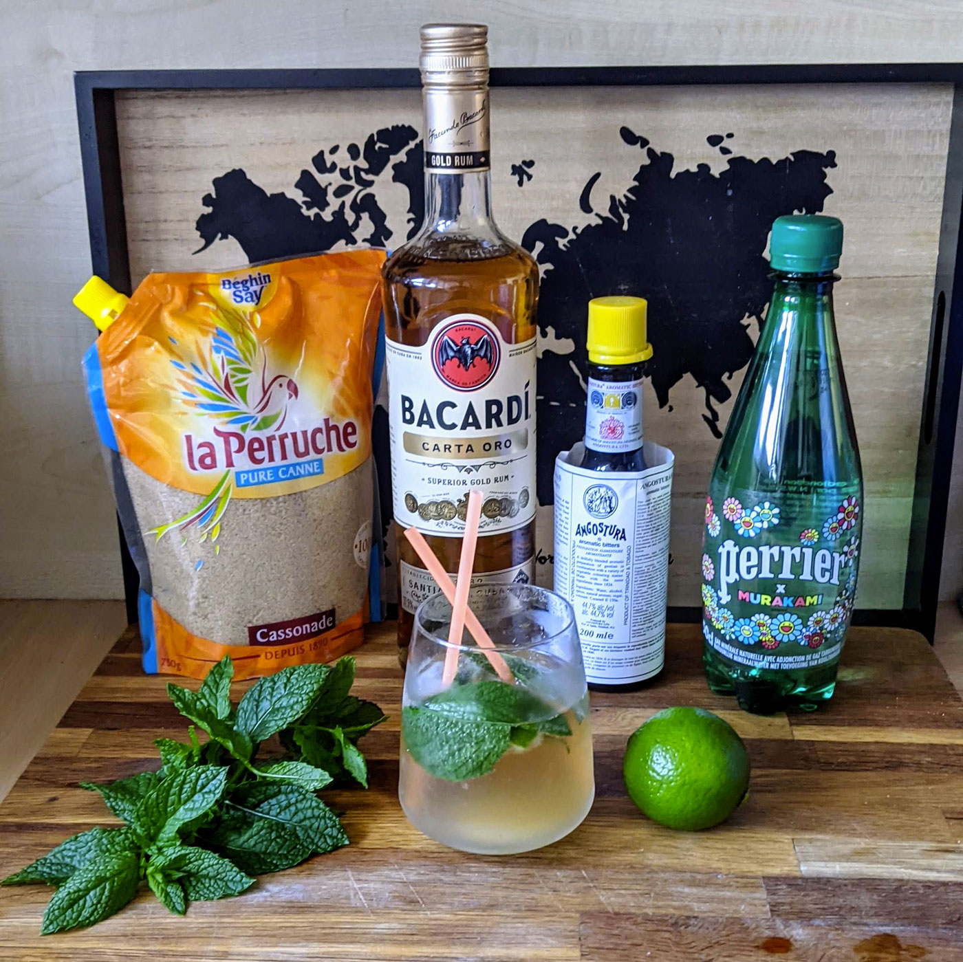 Recette de Cocktail Mojito avec angostura bitter Mister J