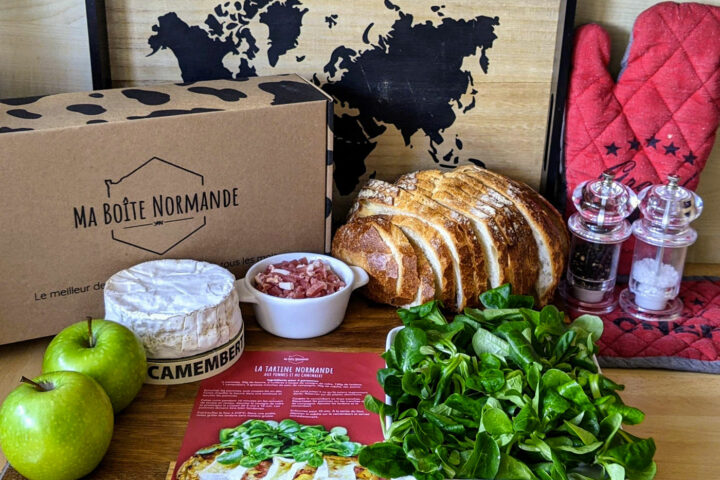 Recette Tartine Normande aux pommes & camembert