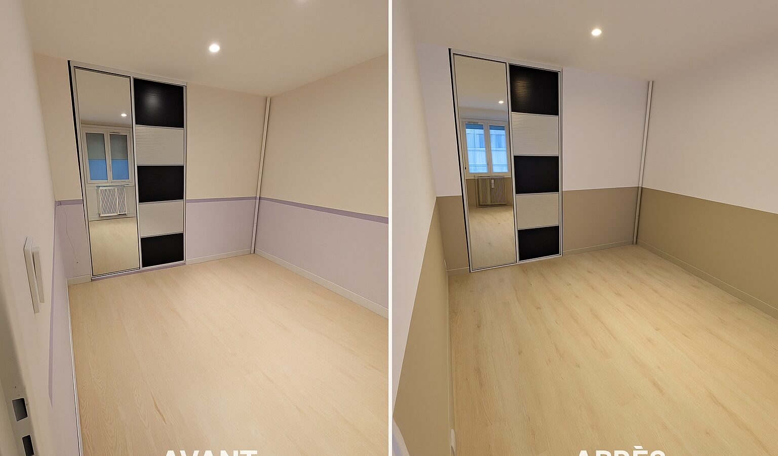 Entreprise Chapron Peinture à Argences : rénovation complète d’une chambre en Normandie