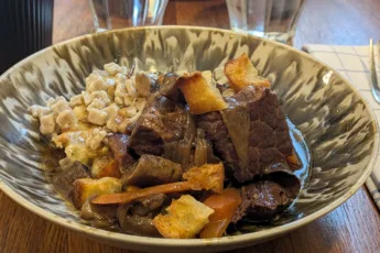 bœuf bourguignon gratin crozets