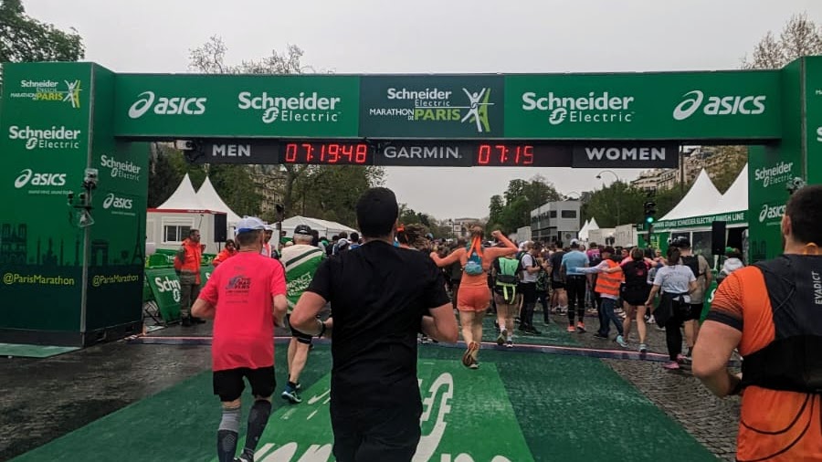 Arrivée marathon paris